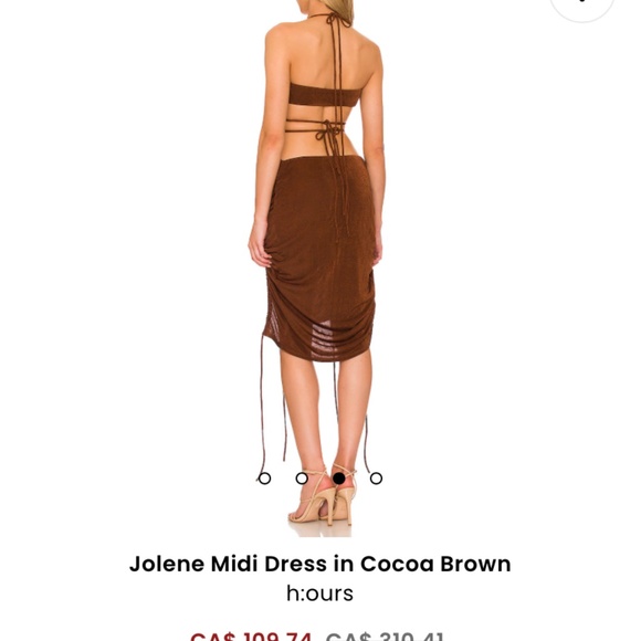 Brown cut out dress - Picture 2 of 2
